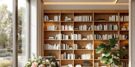Conception de votre bibliothèque sur mesure à Perpignan avec l’équipe Nauleau &amp; Fils